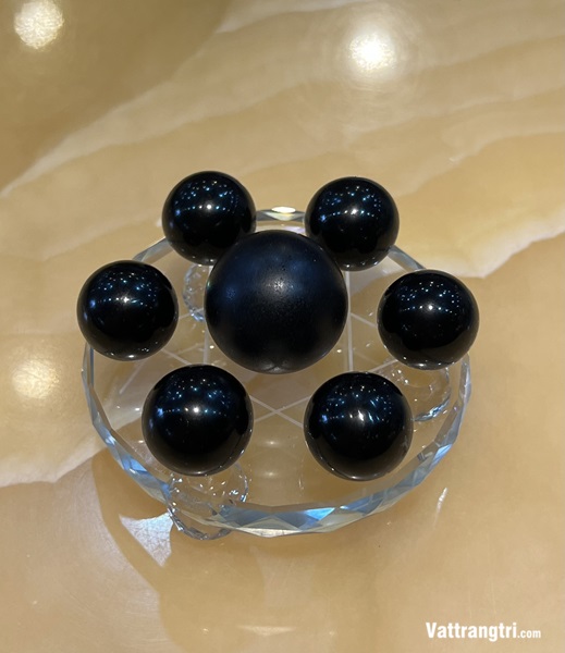 Đĩa thất tinh trận Ngọc onyx đen L1