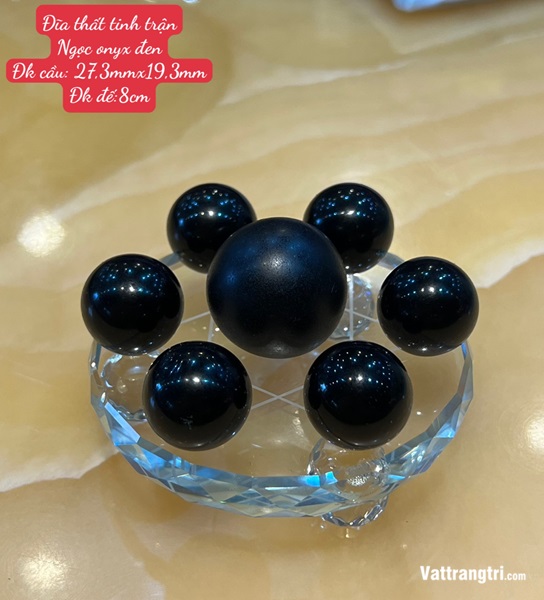 Đĩa thất tinh trận Ngọc onyx đen L1