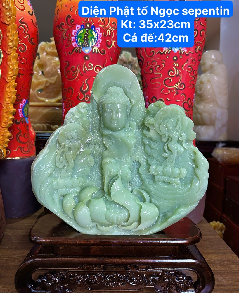 Diện phật tổ ngọc serpentine