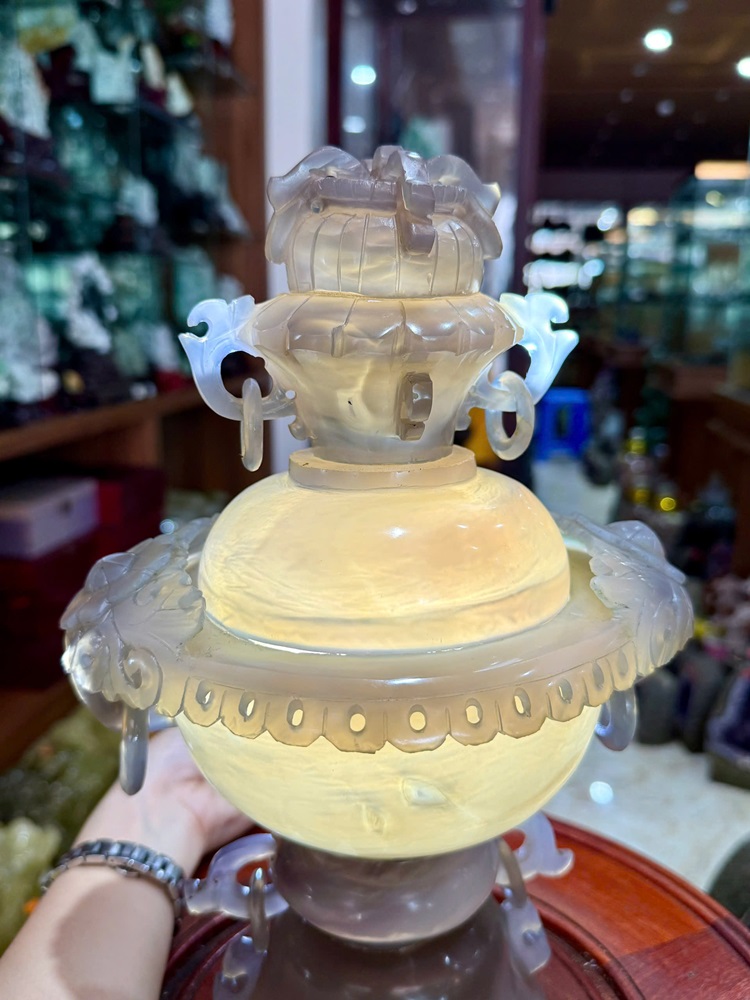 Đỉnh Ngọc Mã Não Khoai Môn 30cm