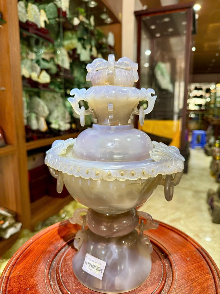 Đỉnh Ngọc Mã Não Khoai Môn 30cm