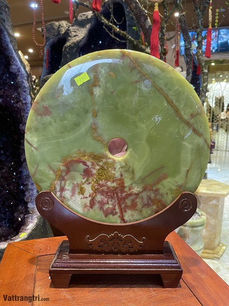 Đồng điếu ngọc onyx xanh 30cm