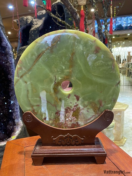 Đồng điếu ngọc onyx xanh 30cm