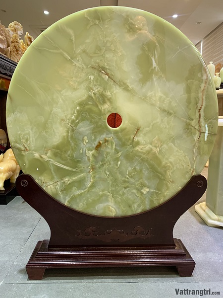 Đồng điếu tâm ngọc onyx xanh 70cm