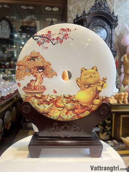 Đồng Tâm Khảm 12 Con Giáp - Đồng Điếu DK30cm