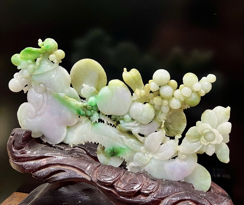 Gậy Như Ý Ngọc Phỉ Thuý Tự Nhiên - Quà Tặng Tài Lộc Như Ý
