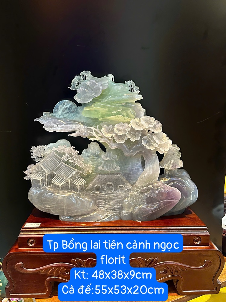 Tp Bồng Lai Tiên Cảnh Ngọc Fluorite 55x53x20cm