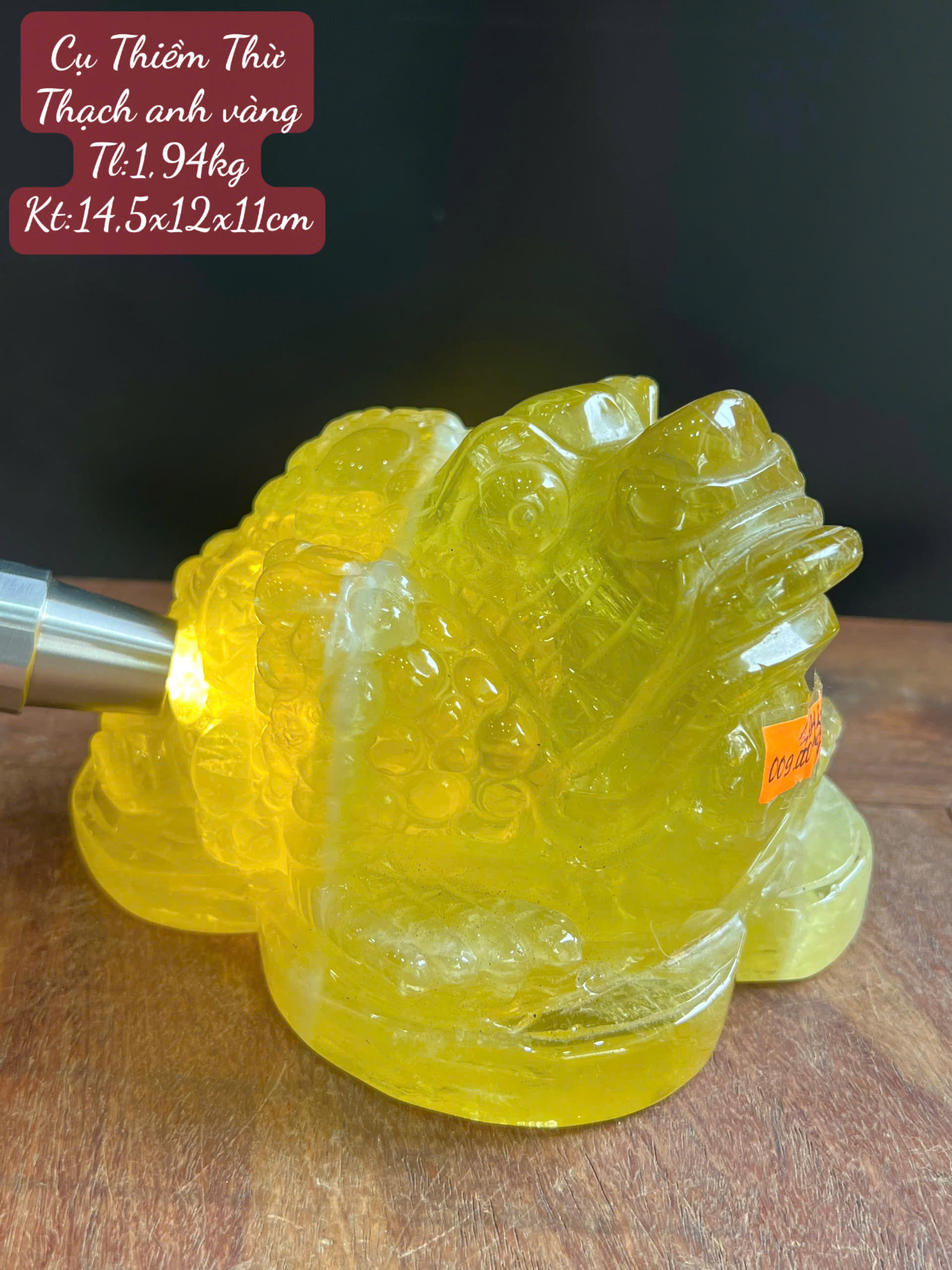 Thiềm Thừ Thạch Anh Vàng – Kiệt tác đại chiêu tài lộc, giữ gìn của cải