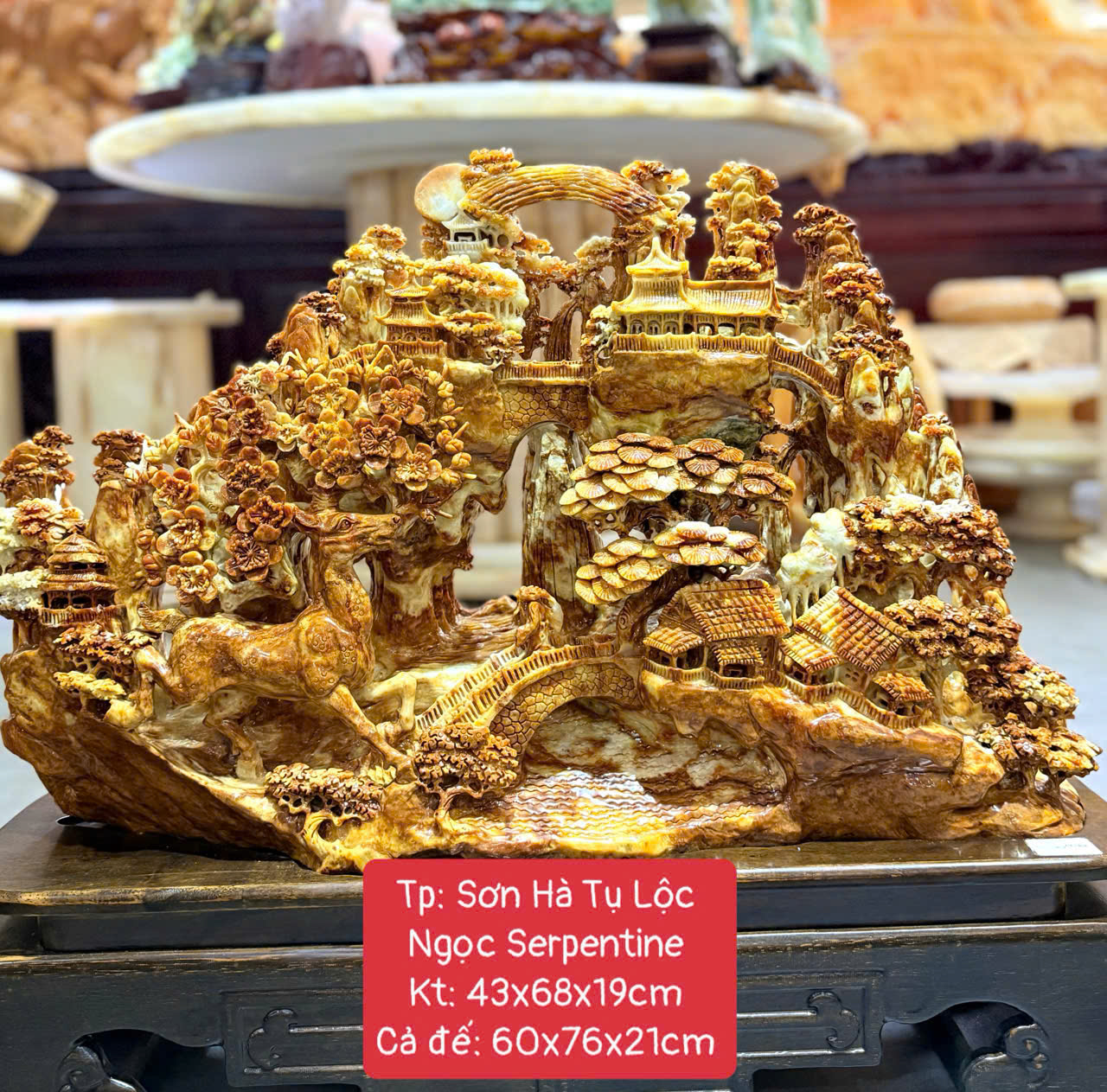 Sơn Hà Tụ Lộc Ngọc Serpentine - Đẳng Cấp Không Gian Sống