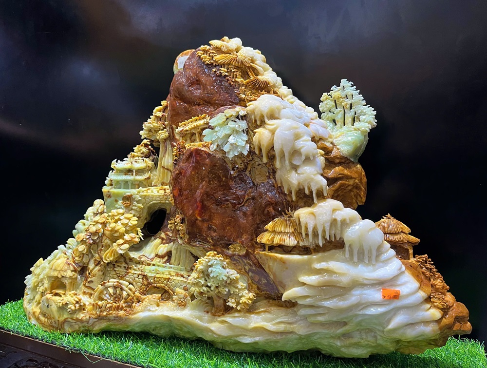 Bồng Lai Tiên Cảnh Ngọc Serpentine - Đẳng Cấp Không Gian Phong Khách