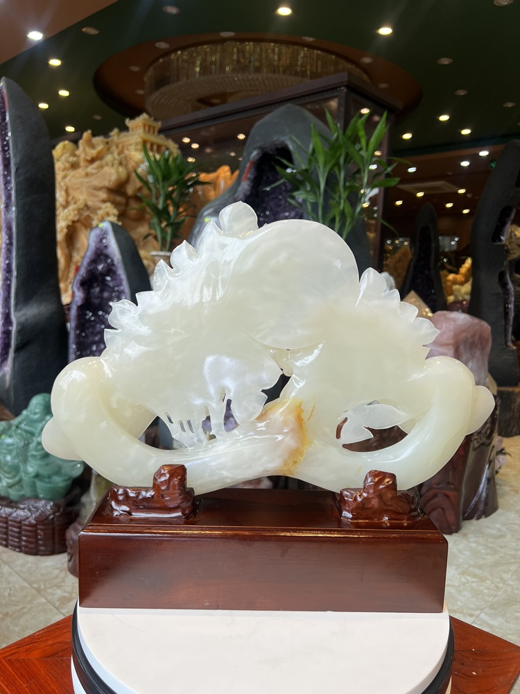 Gậy Như Ý Mẫu Đơn Ngọc Onyx