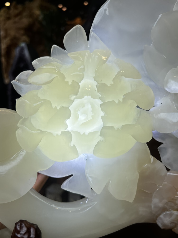 Gậy Như Ý Mẫu Đơn Ngọc Onyx