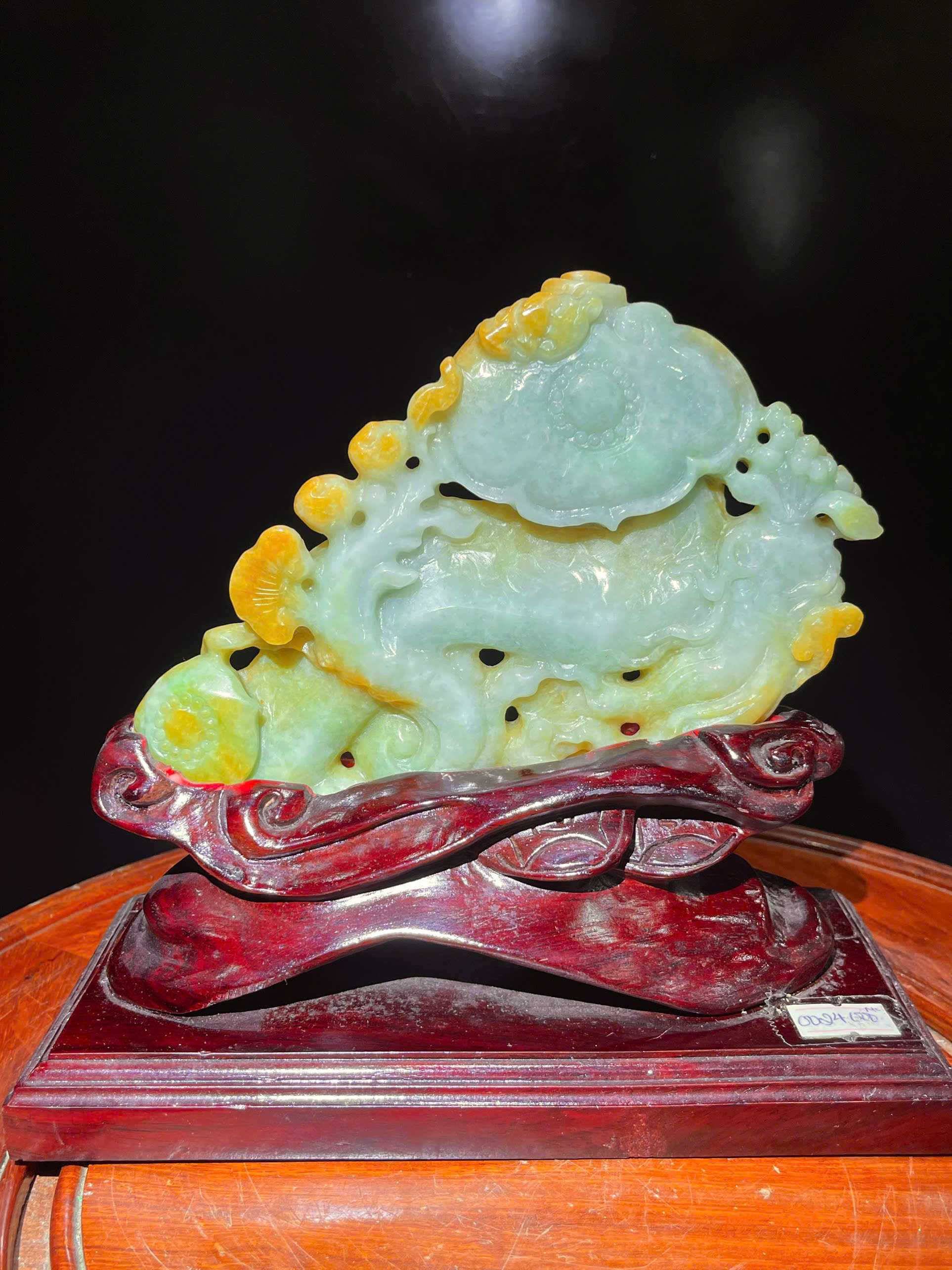 Gậy Như Ý Nhân Sâm Ngọc Phỉ Thúy Bảo Vật Cát Tường Bách Niên Trường Thọ