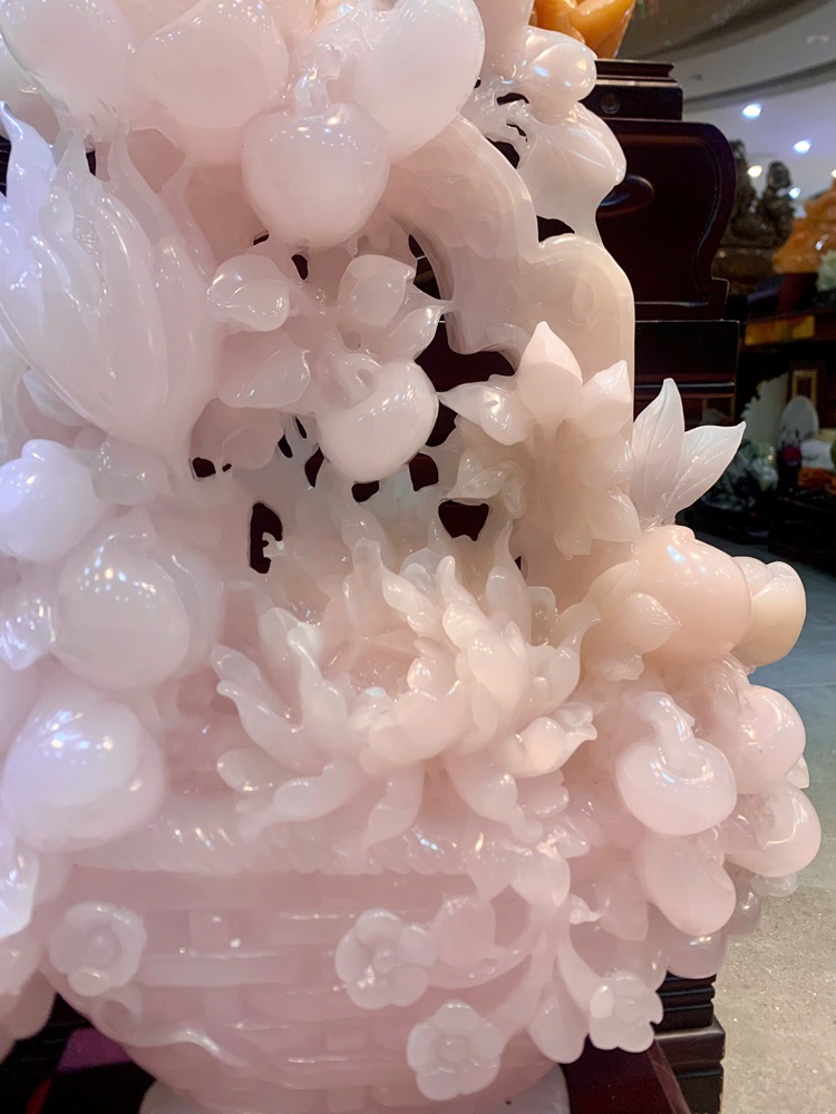 Giỏ Hoa Phú Quý Hồng Ngọc Onyx 63x46cm