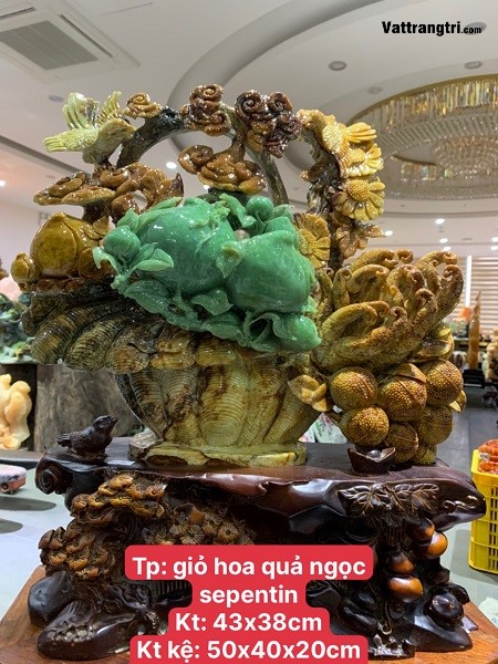 Giỏ hoa quả ngọc serpentine 50cm