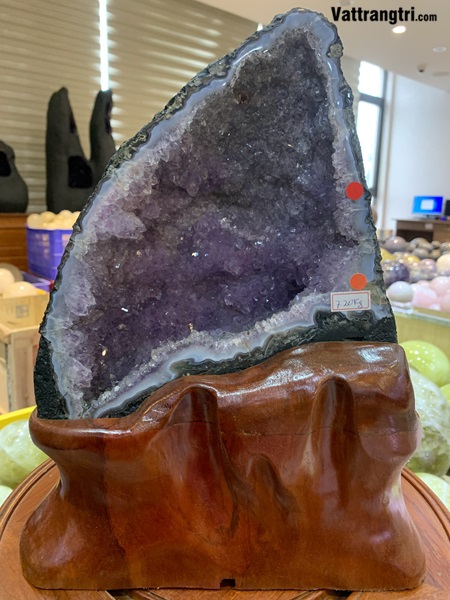 Hang động tinh thể thạch anh tím 35cm