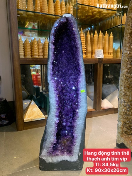 Hang động tinh thể thạch anh tím siêu vip 90cm