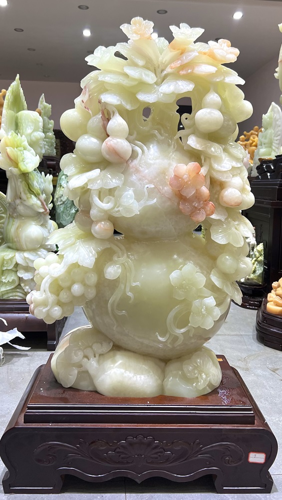 Hồ Lô Phúc Lộc Ngọc Onyx 105x60x31cm