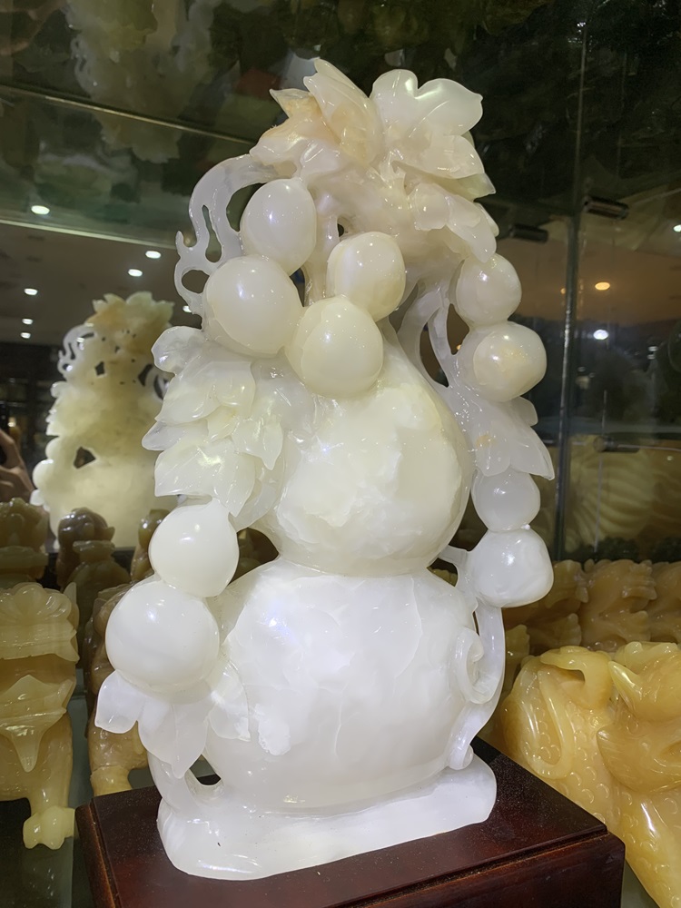 Hồ Lô Tài Lộc Ngọc Onyx 35x22cm