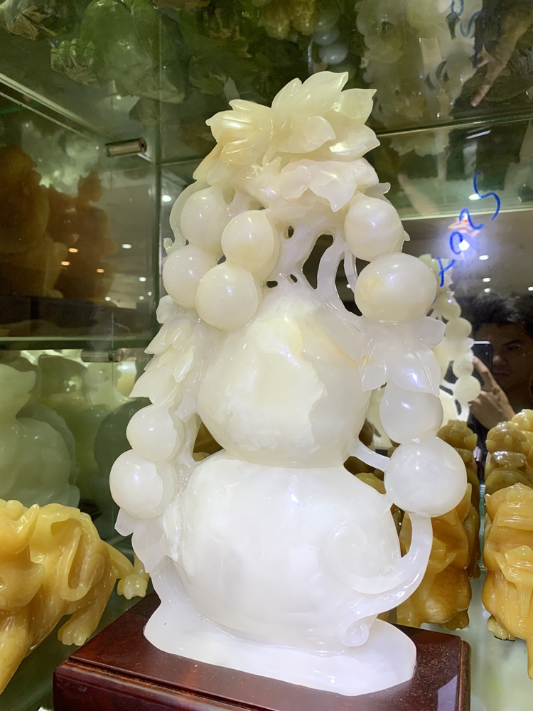 Hồ Lô Tài Lộc Ngọc Onyx 35x22cm