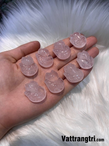 Mặt Hồ ly thạch anh hồng 20mm