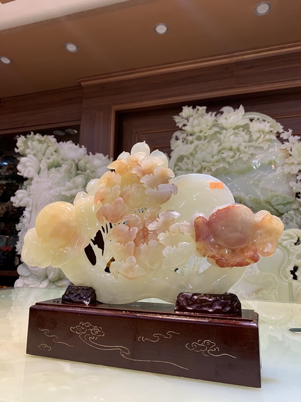 Hoa Mẫu Đơn Như Ý Ngọc Onyx