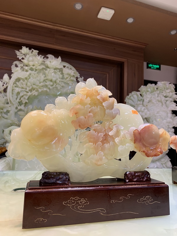 Hoa Mẫu Đơn Như Ý Ngọc Onyx