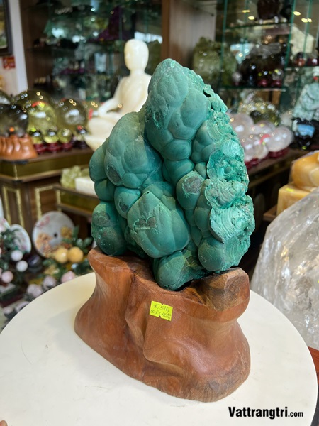 Khối cảnh đá khổng tước tự nhiên 20cm