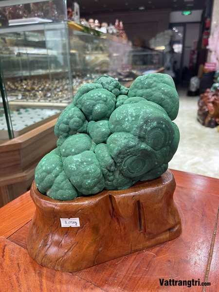 Khối đá khổng tước nguyên sinh tự nhiên 22cm