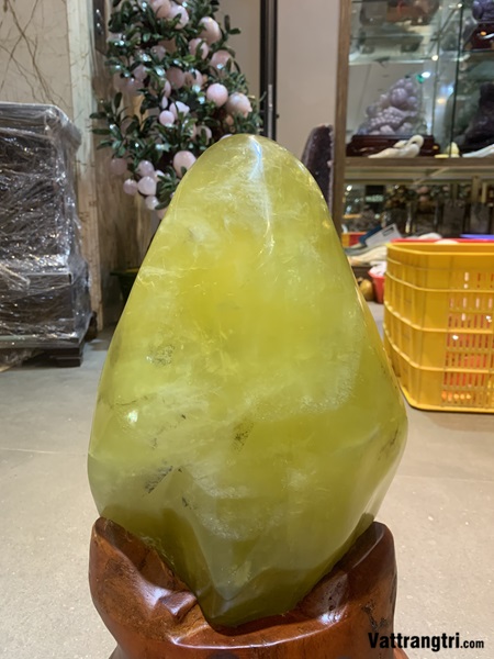 Khối Đại Cảnh núi thạch anh vàng 30cm