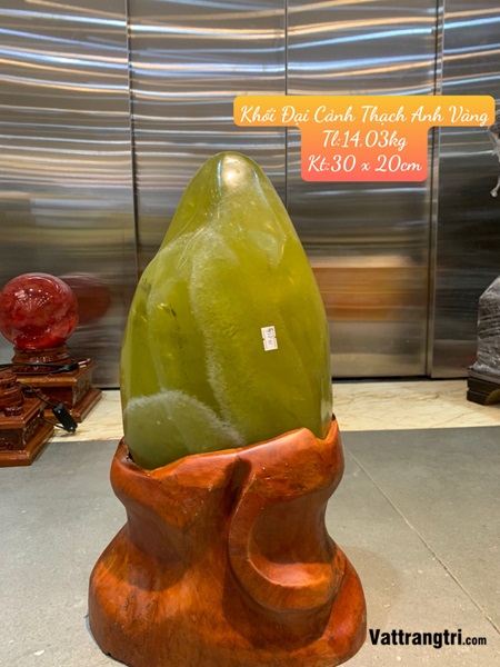 Khối Đại Cảnh núi thạch anh vàng 30cm