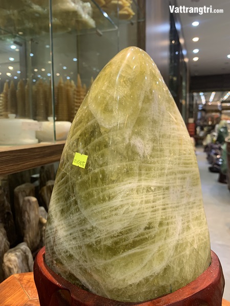 Khối đại cảnh thạch anh vàng 36cm