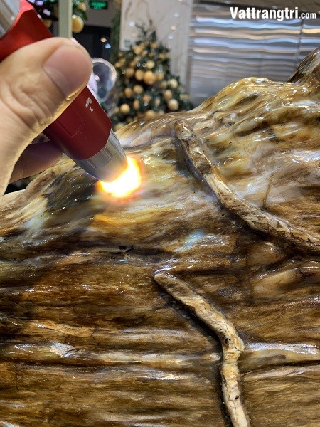 Khối gỗ ngọc hoá thạch siêu vip 56cm