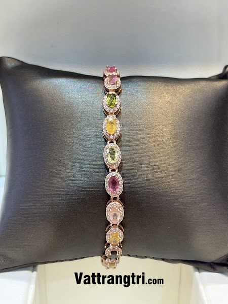 Lắc tay đá quý tourmaline vip bạc 925
