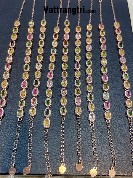 Lắc tay đá quý tourmaline vip bạc 925