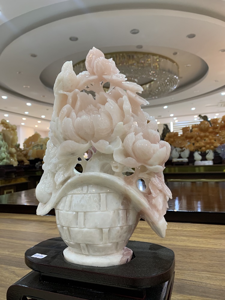 Lẵng hoa ngọc serpentine 43x23x13cm