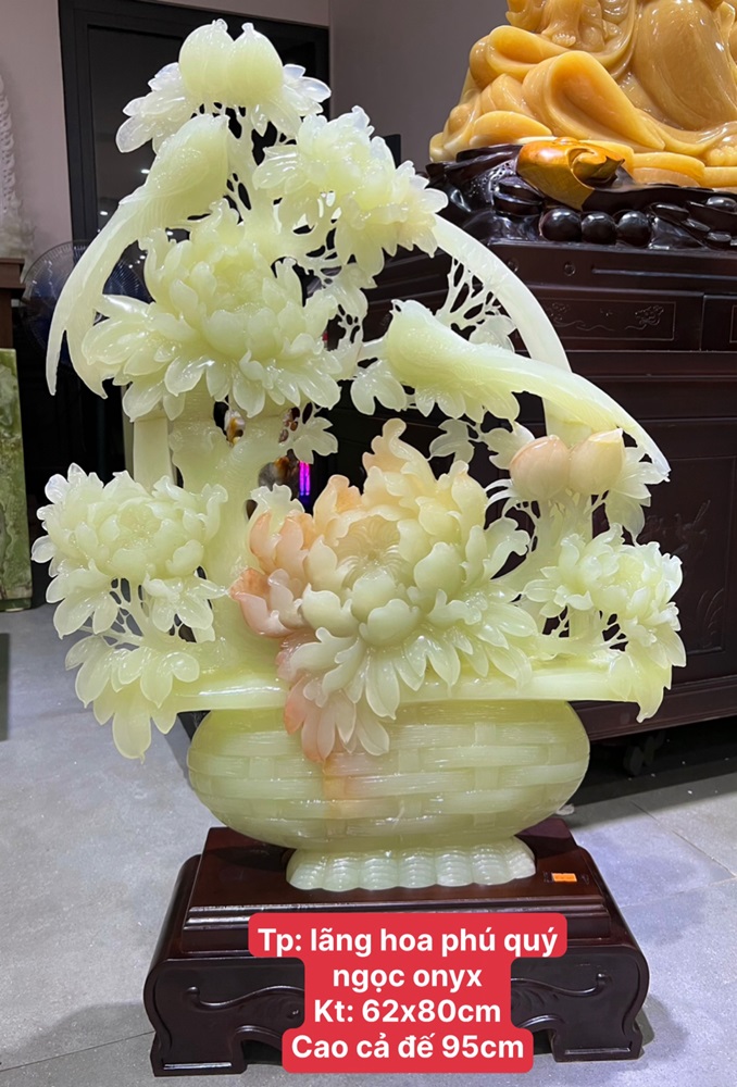 Lẵng Hoa Phú Quý Ngọc Onyx 62x80cm