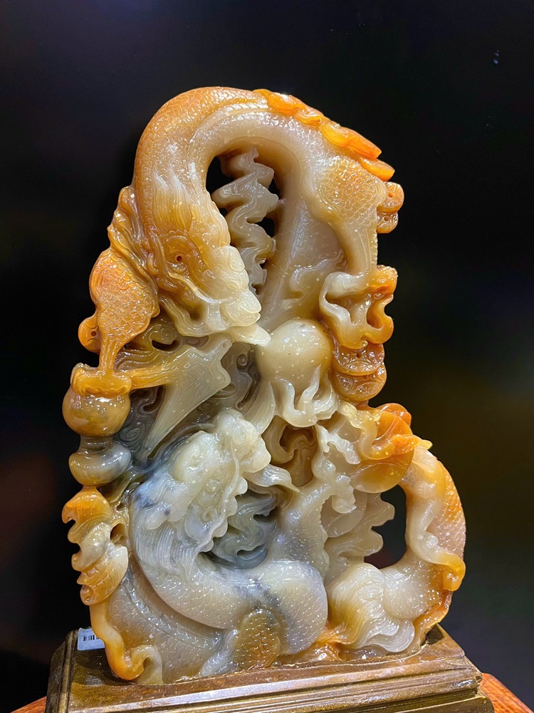 Long Phụng Sum Vầy Ngọc Thọ Sơn 42x24x10cm