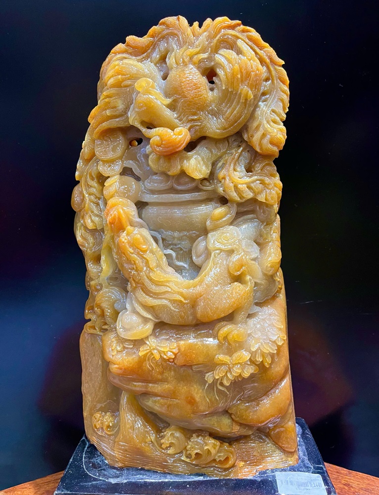 Long phụng sum vầy ngọc thọ sơn 46x24x12cm