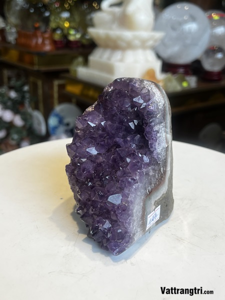 Mầm đá thạch anh tím 11cm