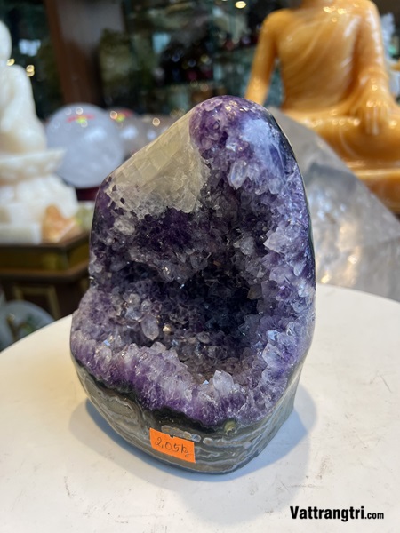 Mầm đá thạch anh tím 15cm