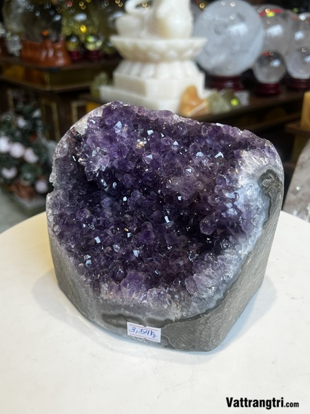 Mầm đá thạch anh tím 15cm