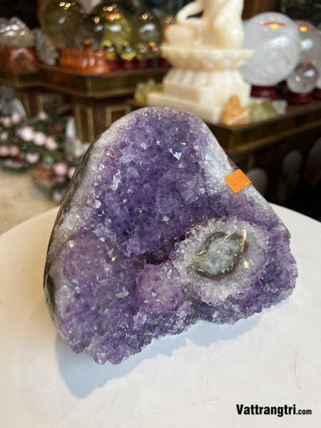 Mầm đá thạch anh tím 15cm