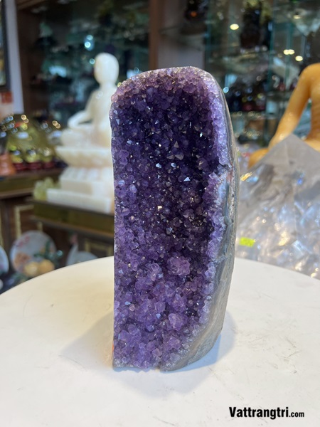 Mầm đá thạch anh tím 18cm