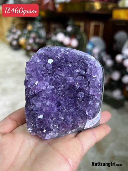 Mầm đá thạch anh tím mini