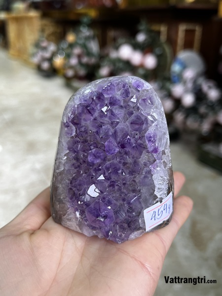 Mầm đá thạch anh tím mini