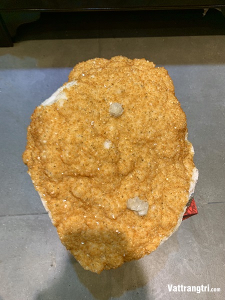 Mâm hoa tinh thể thạch anh vàng vip 40cm