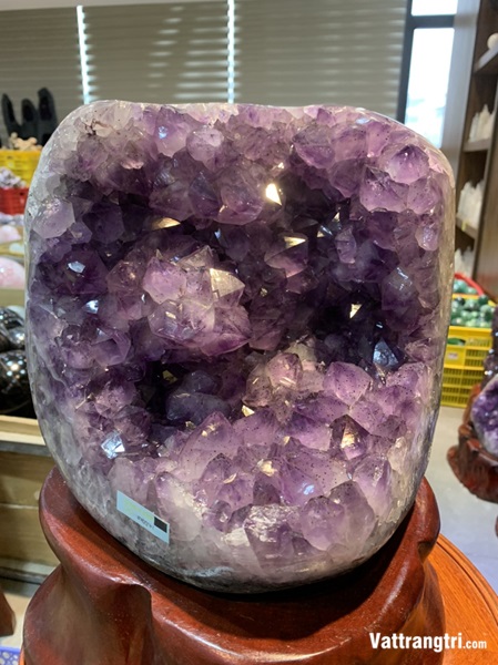 Mầm tinh thể thạch anh tím mã não vip 36cm
