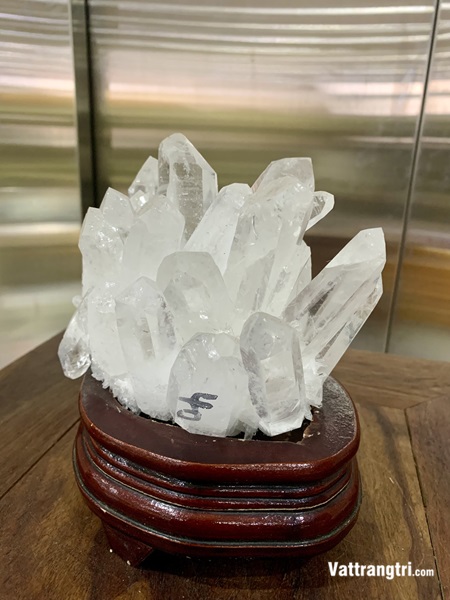 Mầm tinh thể thạch anh trắng 18cm