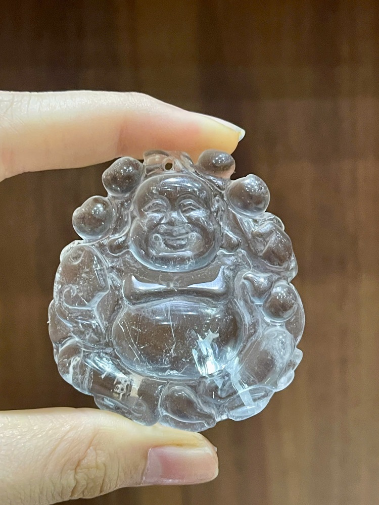 Mặt di lặc thạch anh trắng 55,14x49,57x11,65mm